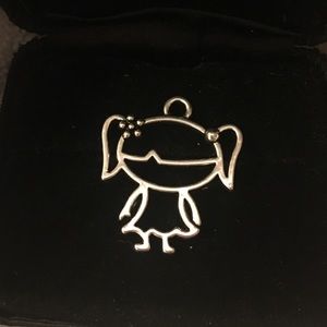 Silver Girl Charm